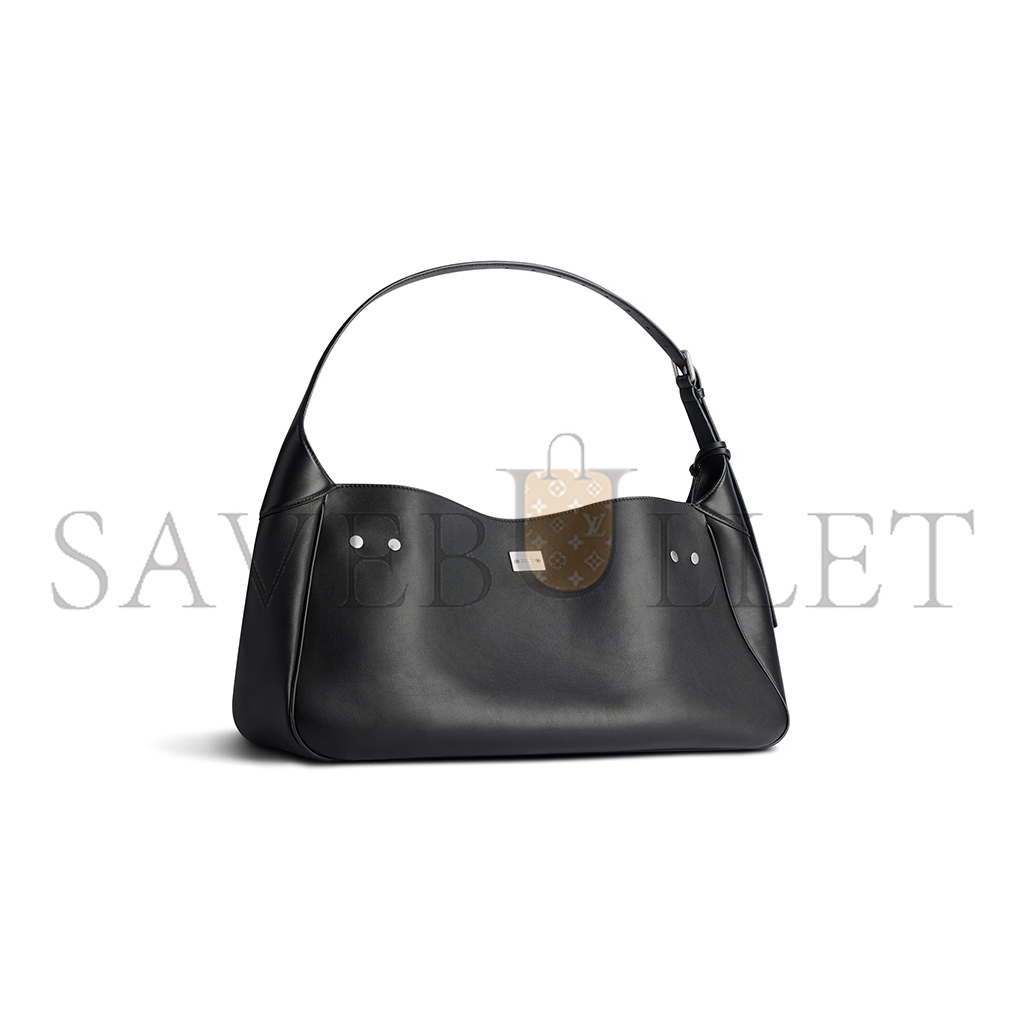 BALENCIAGA WOMEN'S BEL AIR LARGE SHOULDER BAG IN BLACK 8057602ABAW1000 (50*23.8*18cm)